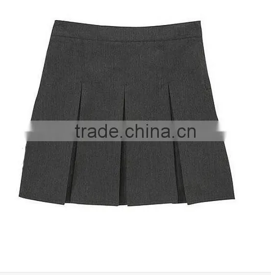 wholesale grey girls sexy school uniform skirts design
