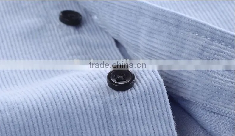 2016 Spring & Autumn series fashion corduroy mens shirt for pink color