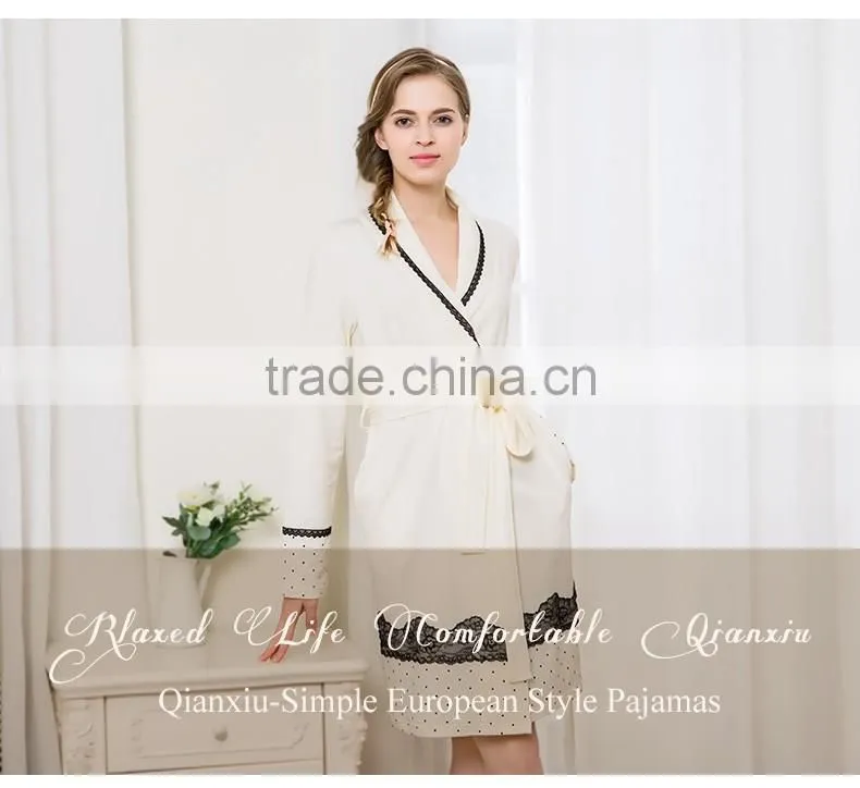 Latest Design Qianxiu Wholesale Cheap Cotton Bathrobe