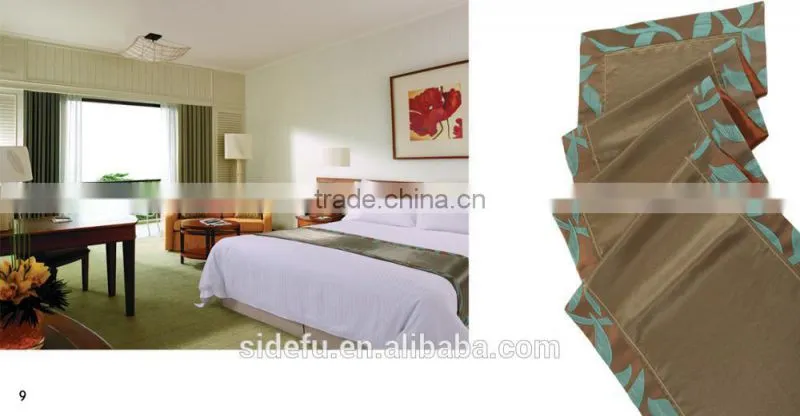 Factory Manufactural Wholesale Design Decorative High Quality Hotel King Size Bed Runner