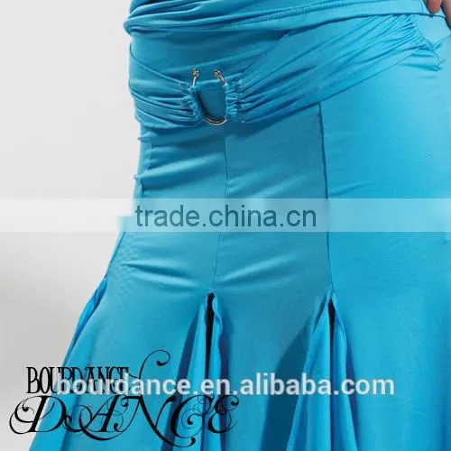 Splits pannelling shaped ballroom dance skirts/ballrom dance skirts