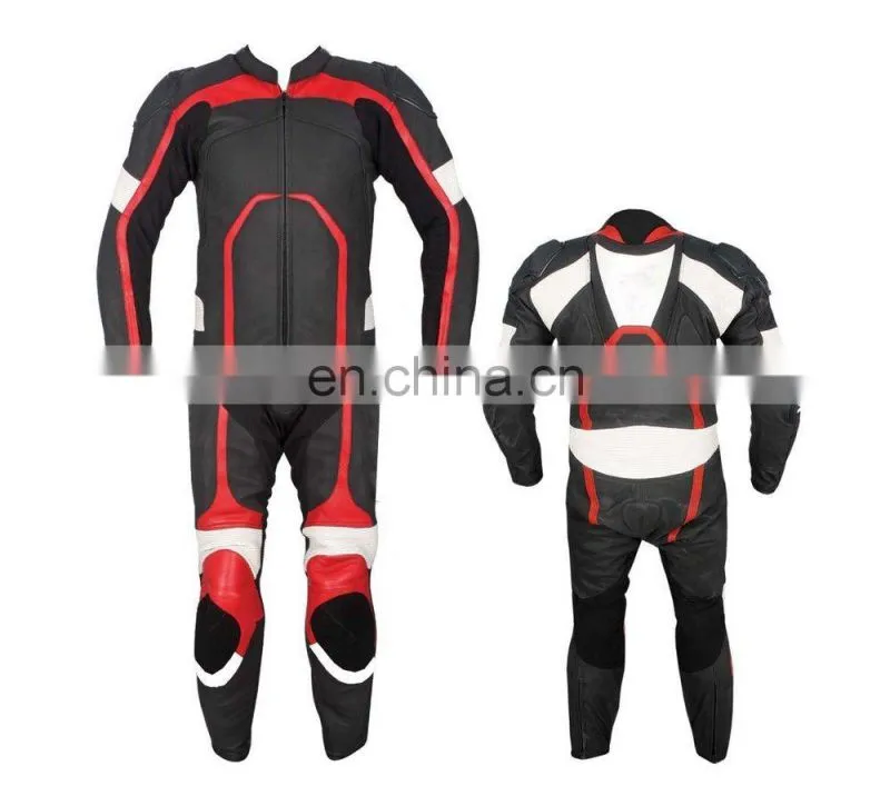 leather motorbike racing suit