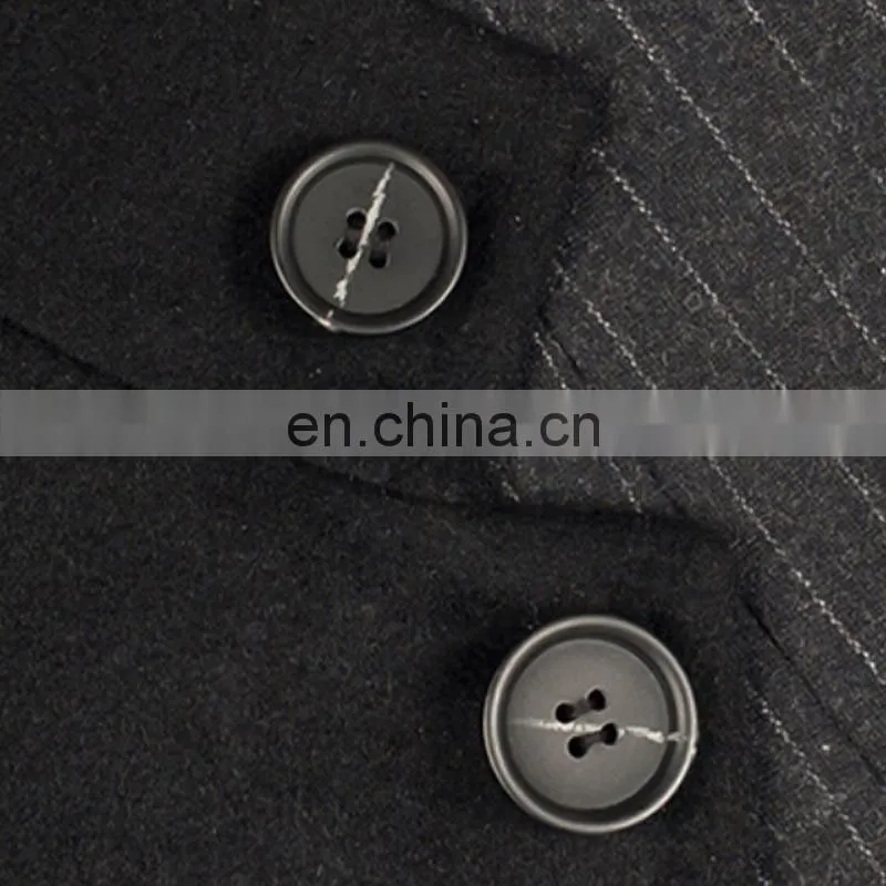 High quality fashion men's wool overcoat slim fit pure color trench coat