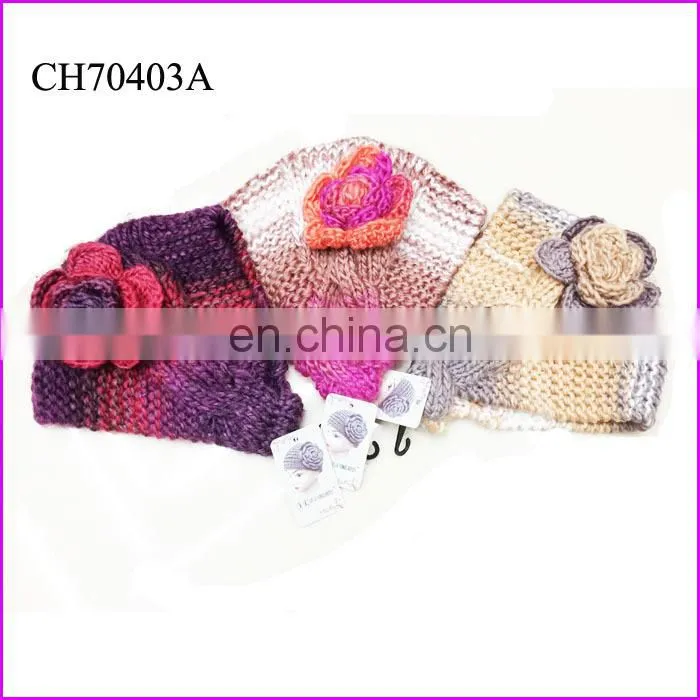rhinestone decorated girl headbands crochet pattern