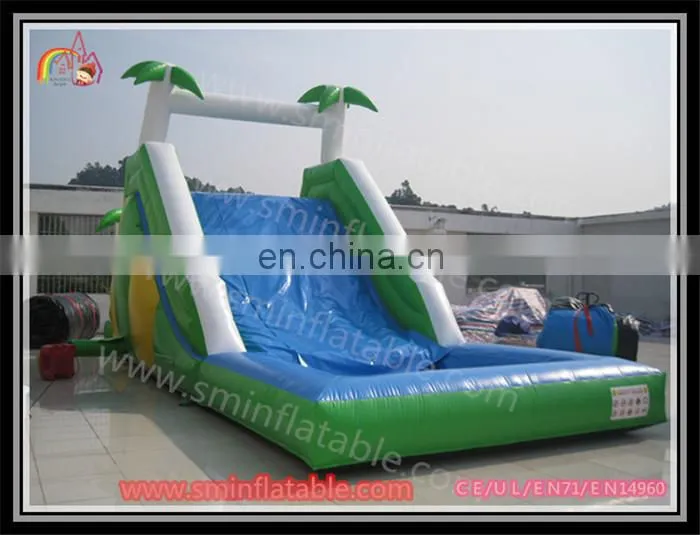 Attractive giant inflatable water slide,jungle water slides,inflatable water park with pool for sale