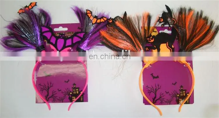 Plastic halloween bat pattern crazy party supplies headdress