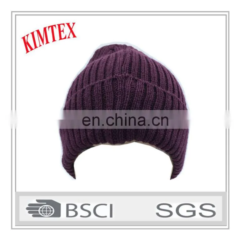 custom fashion colorful Unisex Jersey Knitted hats