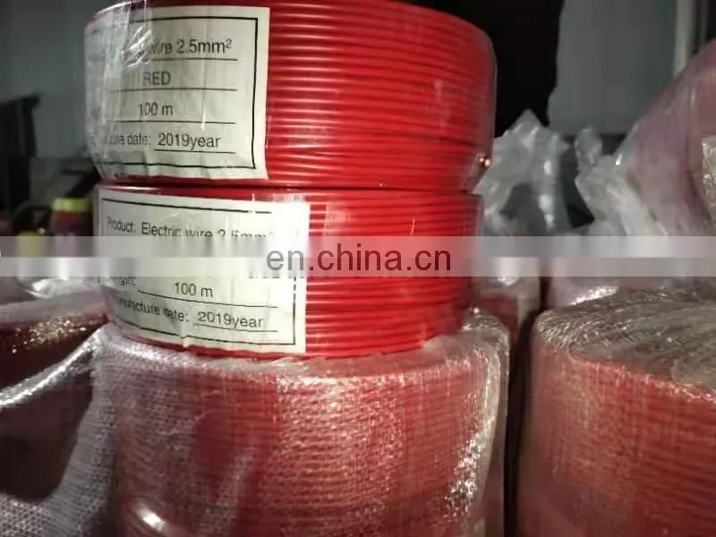 2021 year best selling cable H07V-R wire 1.5mm 2.5mm 4mm