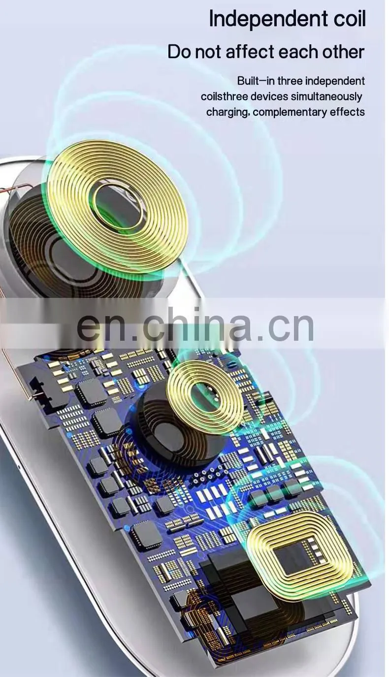 Phone Charger Wireless New 2019 Product Wholesale Battery Charger Mobile Phones For Iphone/Watch/Earphone Charger 3 In 1