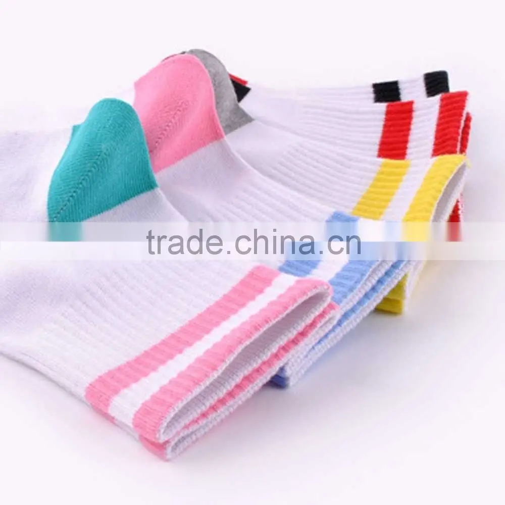 Comfortable and soft children solid sports socks/tube socks
