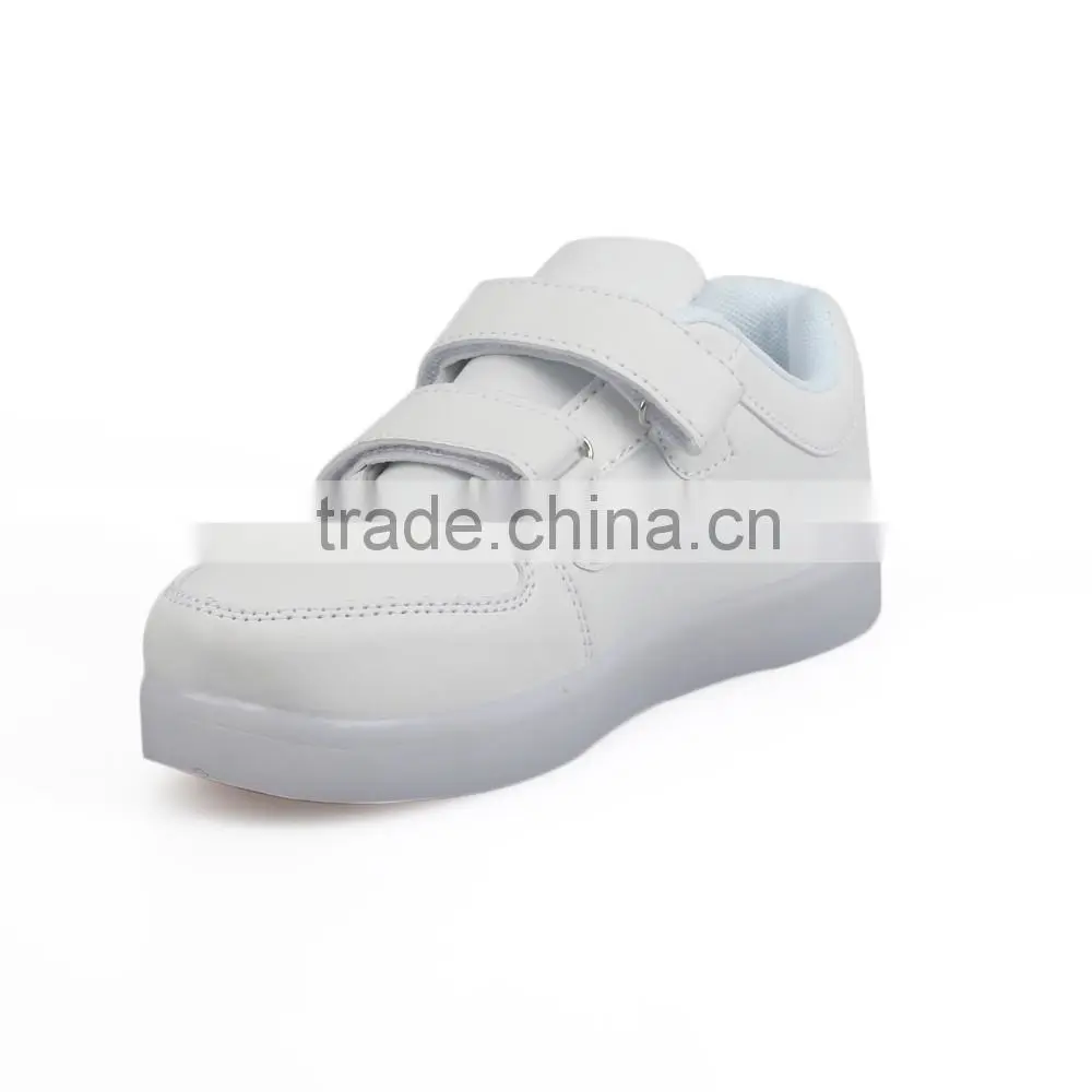 2016 New Arrival kids/children USB charging LED flashing light shoes sneaker