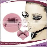 long thick cosmetic synthetic fiber false eyelashes