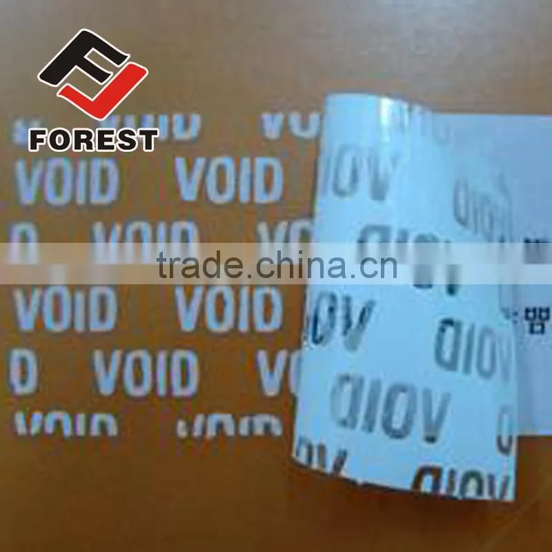 Tamper Evident void security seal Label Sticker, custom 3d printing epoxy sticker