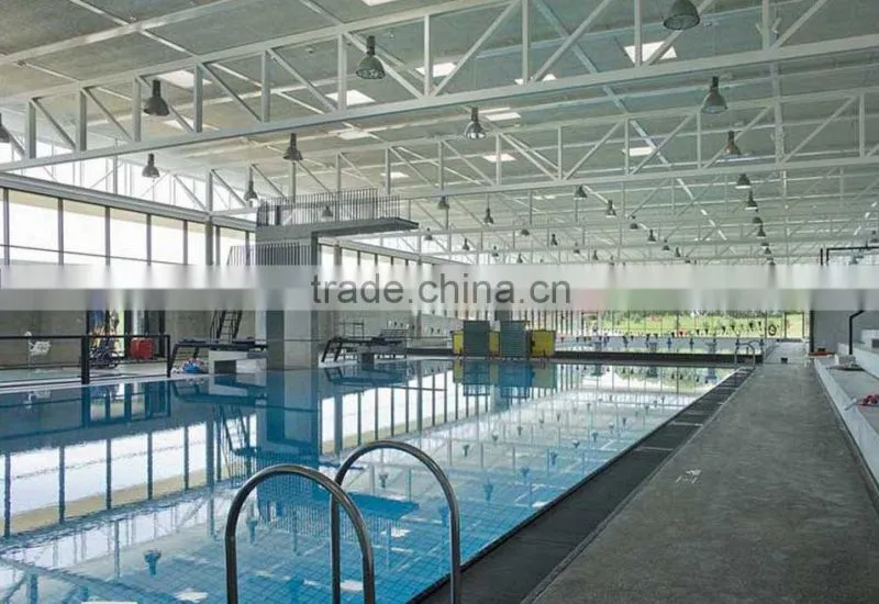 Economical cost large span steel structure swimming pool roof