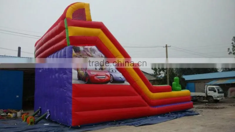 Car Inflatable Bounce House With car theme Inflatable Water Slide
