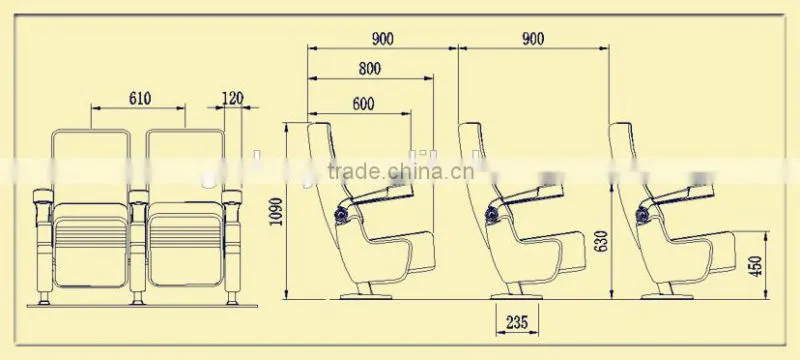 Popular elegant Cinema Chair DC-7011