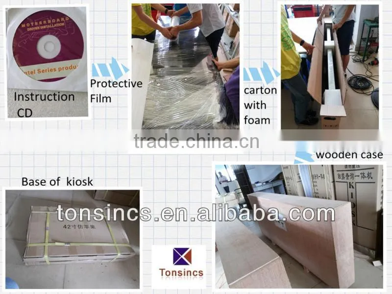 55 Inch Stand alone Touch Screen Digital Signage For Advertising Display