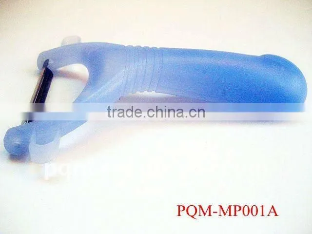 Pratical blue plastic arched orange peeler 001A