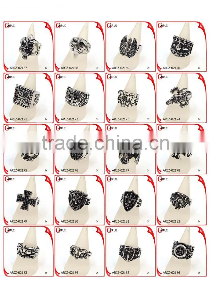 boys rings fashion titanium stainless steel ring
