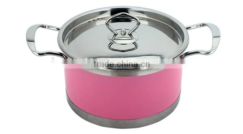fashion colorful induction cookware set die cast korea cast
