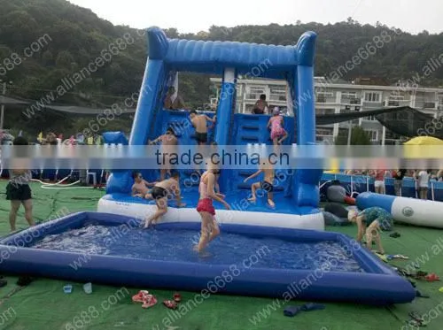water slide with swimming pool OEM factory