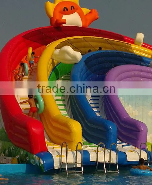 giant inflatable water slide with pool multiplay super clown manufacturer in Dongguan