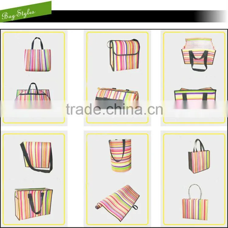 2014 kids love design pp lamination custom woven school bag