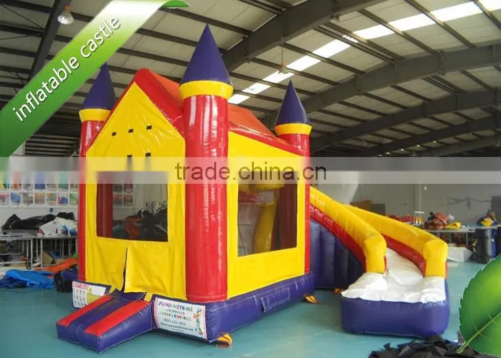 Orange inflatable castle bouncer, bouncing castle for sale,inflatable castles for fun