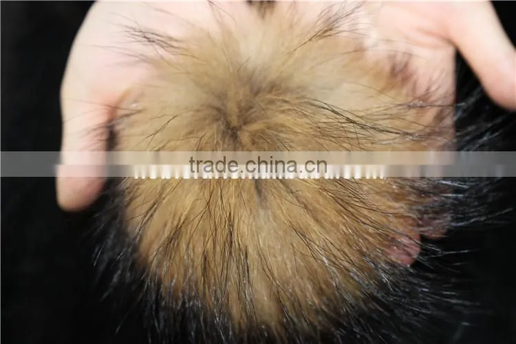 Natural Real Raccoon Fur Pom Poms For Shoes Bag Fur Cap Accessories