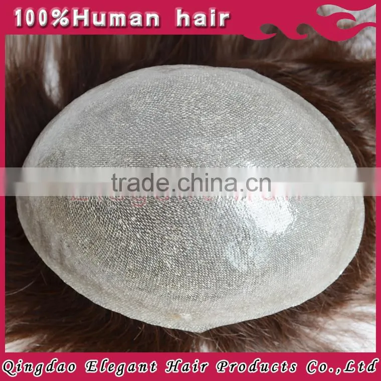 2015 Qingdao new products remy indian human hair toupees for black men
