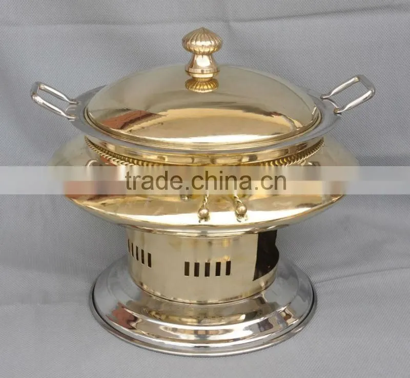 Brass Cheffing Dish, Wedding & Party utensils, food serving dish, hot keeping dish, Catering item, Hotel & Restaurant utensils