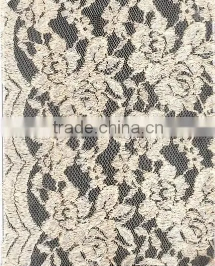 red embroidered lace trim