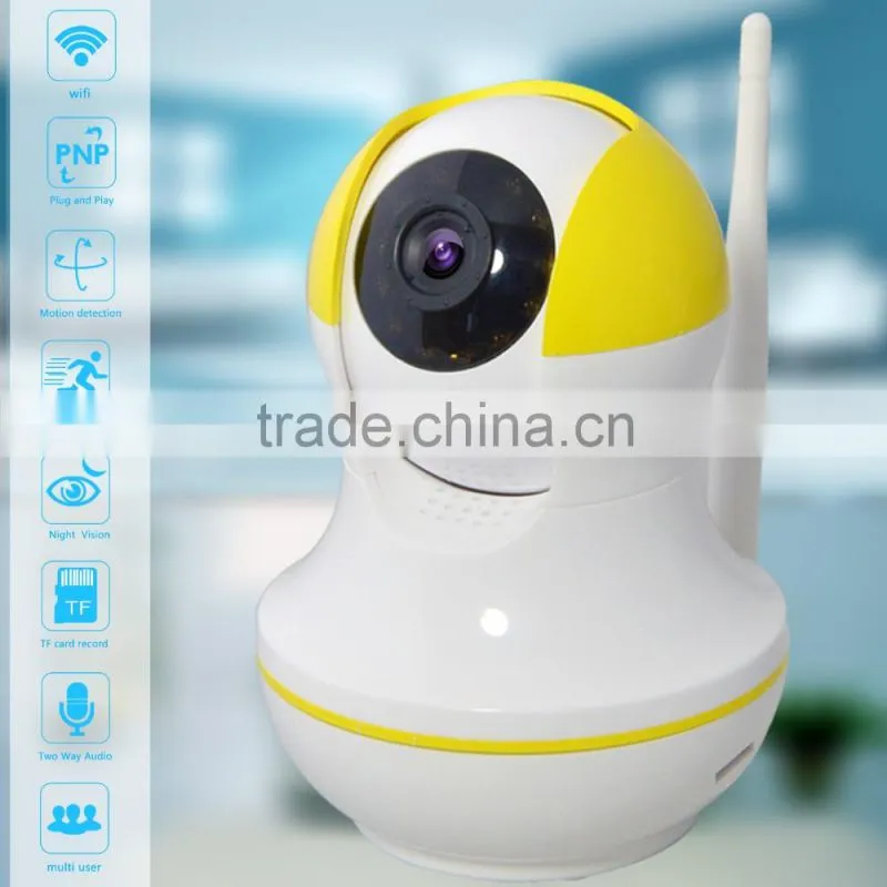 CE ROHS FCC approval two way talk cctv camera wifi ip camera with night vision