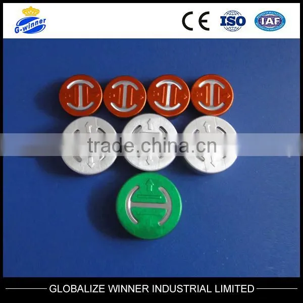 15ml Tubular Clear Injection Vials with aluminum cap with rubber stopper