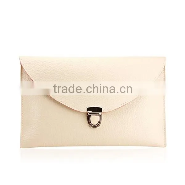Small White Envelope Clutch Crossbody Satchel Evening Bags Leather Lady Bag