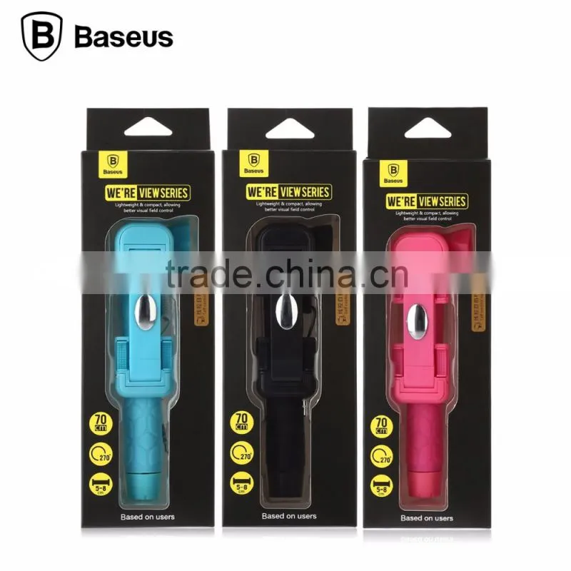 Baseus 13.5-70cm Selfie Stick View Series Mini Selfie Stick Stainless Steel Wire Control For Mobile Phone TB-0235