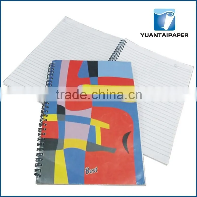 Printed custom students exercise notebook with spiral bound
