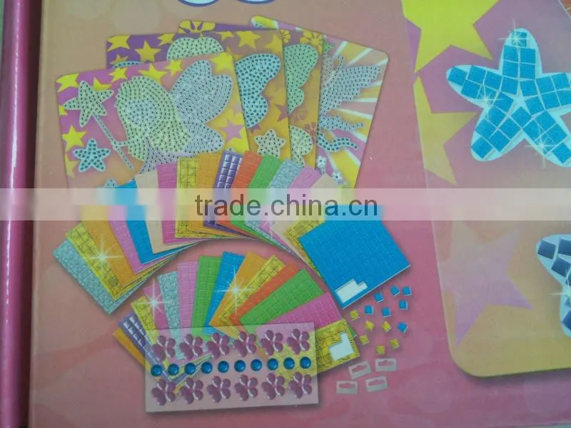 toy/Puppy sticky mosaics/JCW0002/kids DIY craft kit/develop kids wisdom/fun/EVA/popular gifts