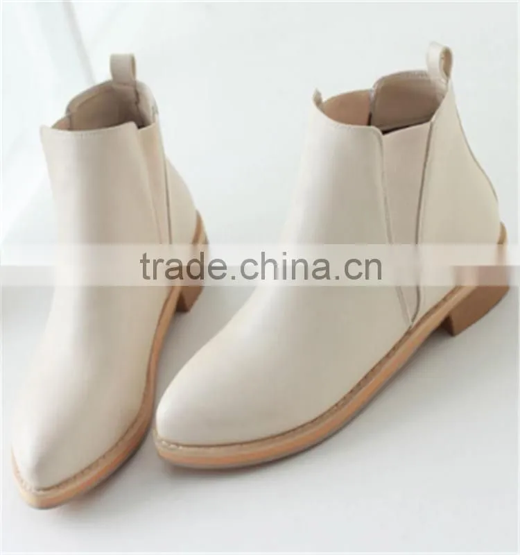 China manufacturer women winter flat boots real PU ladies winter golf shoes