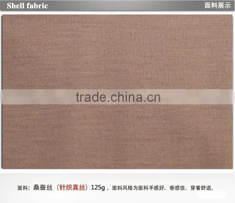 silk cotton knitted shirt fabric textile