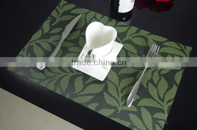 leaves waterproof dining table plate mat