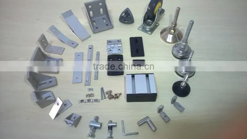 European style T slot aluminium extrusion profile