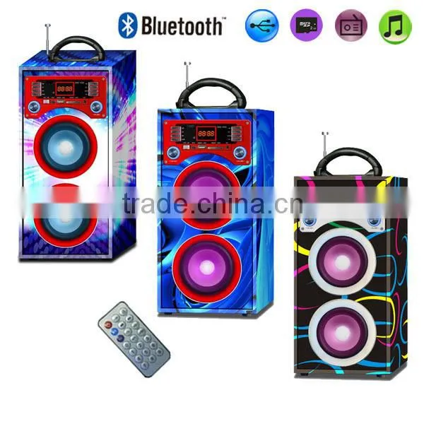 NT-WS001 trade assurance supplier 2.0 CH wireless bluetooth wooden speaker