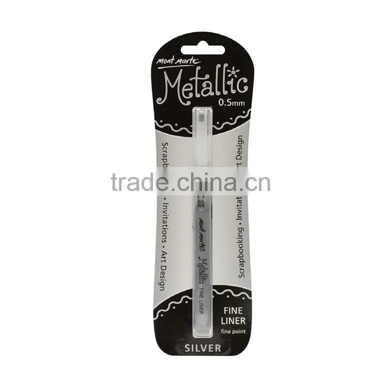 Silver 0.5mm Metallic Liner Art Set