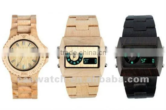 Fashion quare case China supplier sanders wooden watch