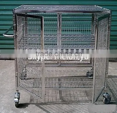 Factory Direct Sales Chrome/Stainless Steel Security Cage/Wire Shelving Cage