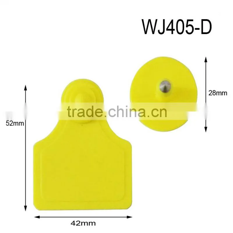 WJ405-DF Insured style ear tag for blue pig 52x42mm