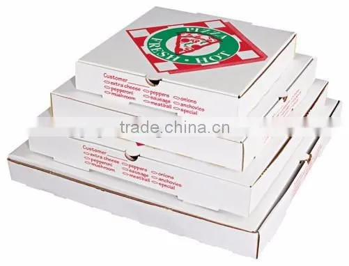 Customized logo recyclable paper cheap pizza box