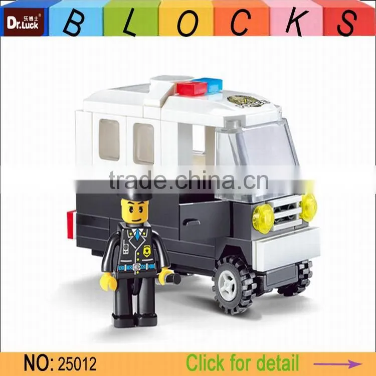 Guangdong block toys DIY kids 3d police building blocks intellect set toys