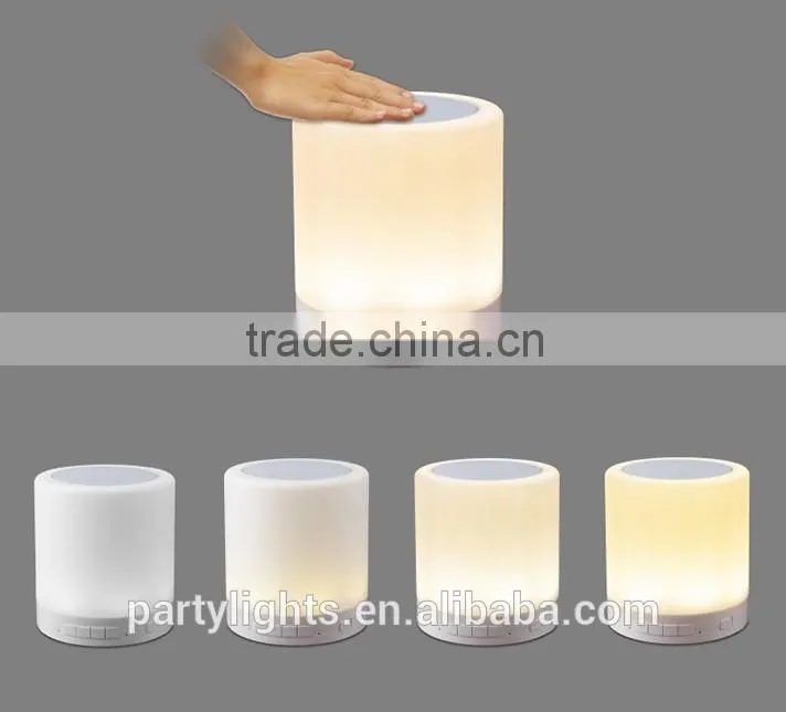 2016 Active Portable Touch Sensor Wireless Bluetooth Speaker with Led Color Light
